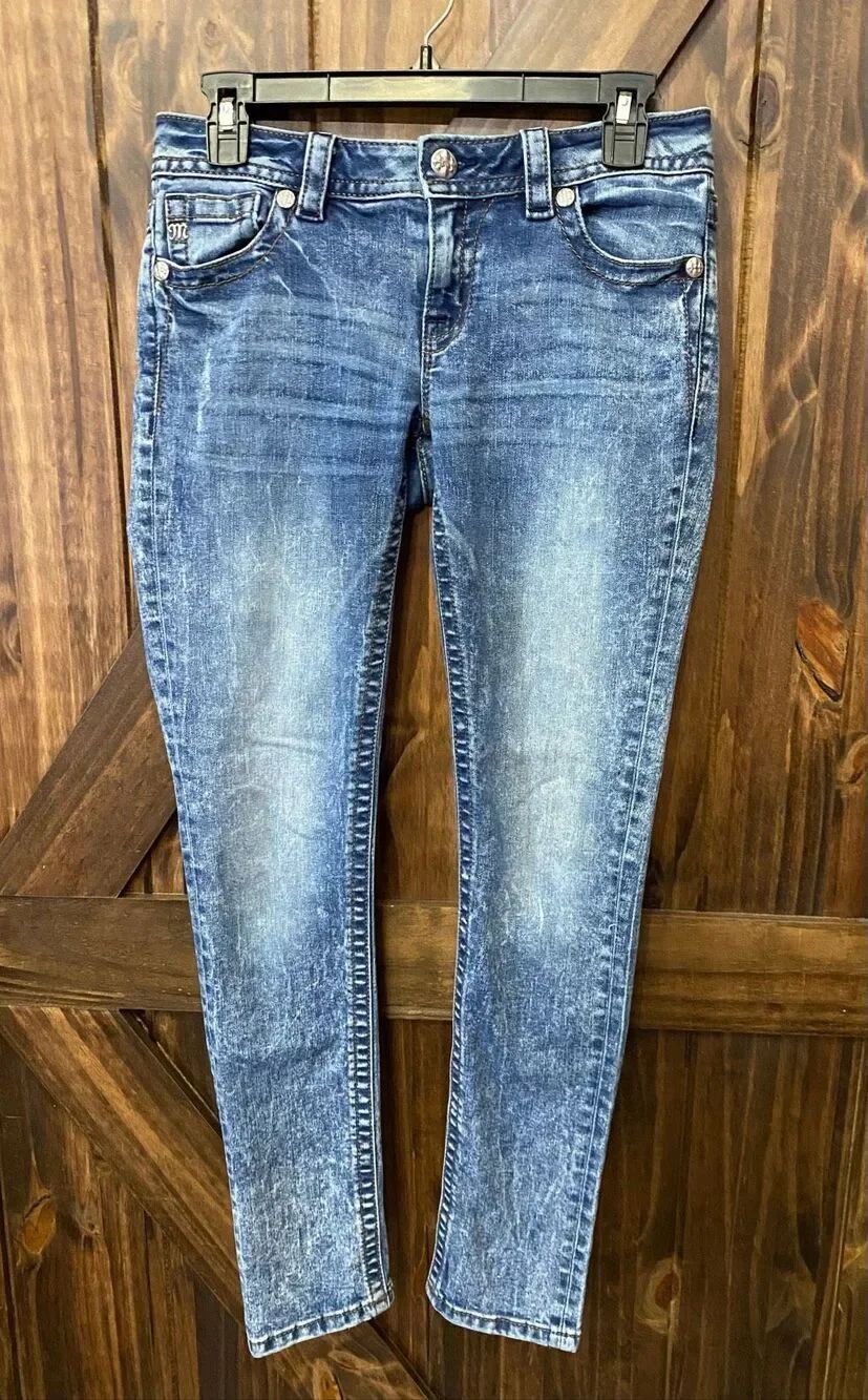 Miss Me Distressed Skinny Denim Women’s Jeans Sz 27